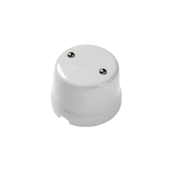 Scatola Derivazione Porcellana Diam. 71mm h. 54mm Bianco